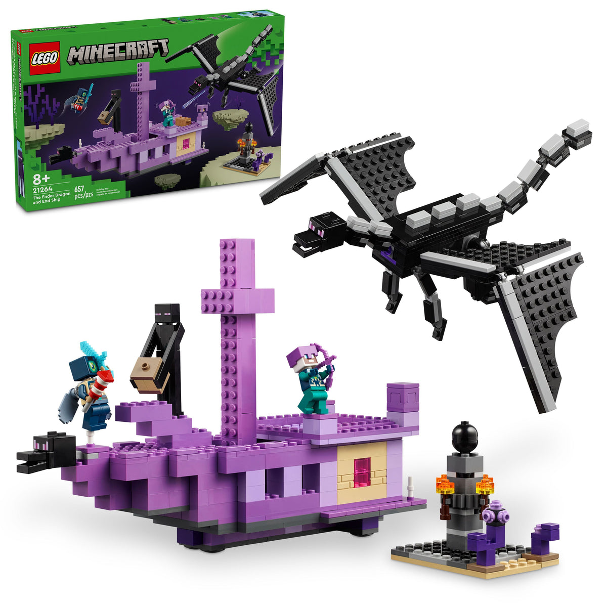 21264 LEGO Minecraft: The Ender Dragon and End Ship product image 1, provided for visual reference and product detail review