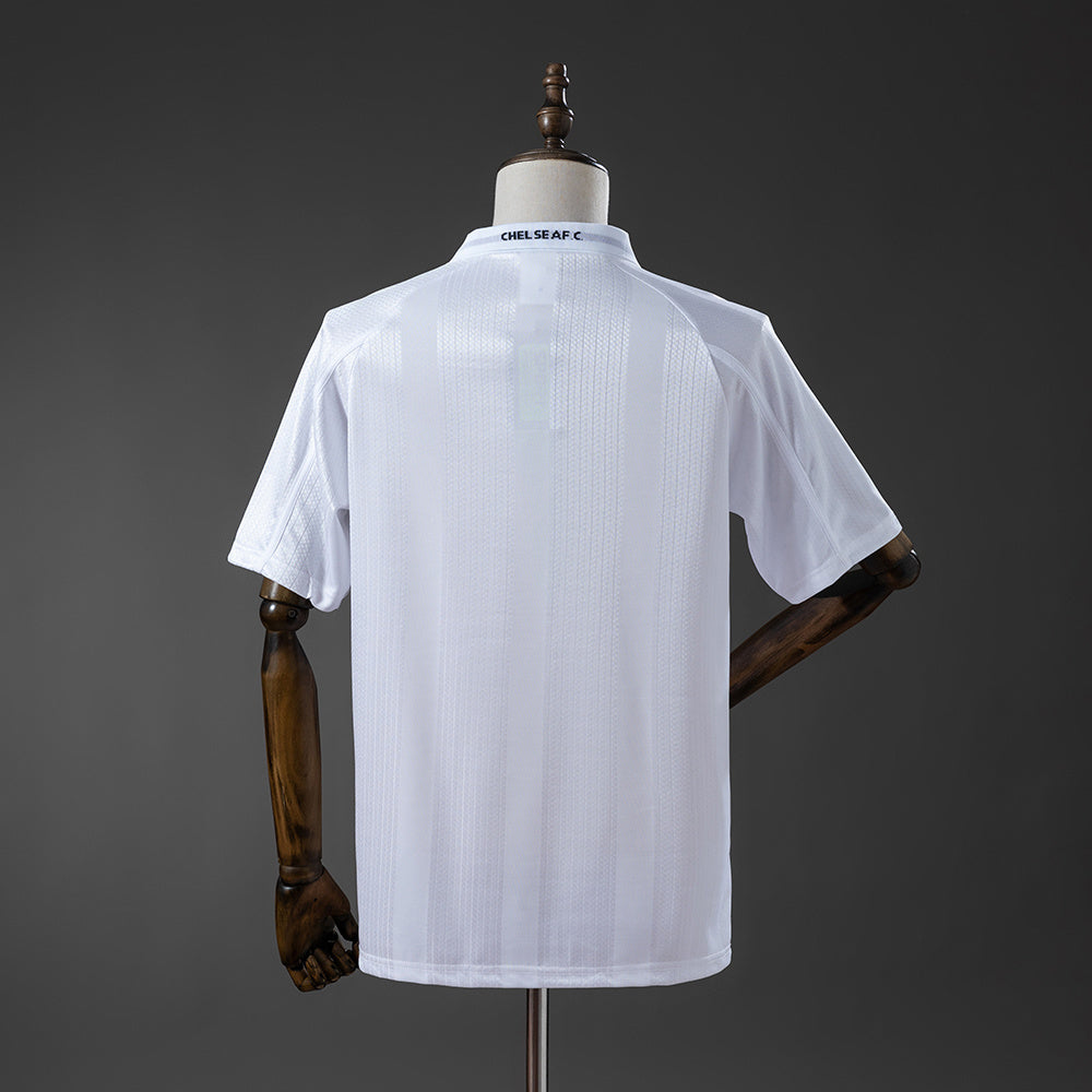 Chelsea White Jersey 1998-00 Retro Football Kit Soccer Shirt product image 2