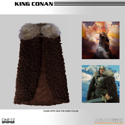 King Conan 1/12 Scale (Mezco One:12, Conan the Barbarian) product image 5, provided for visual reference and product detail