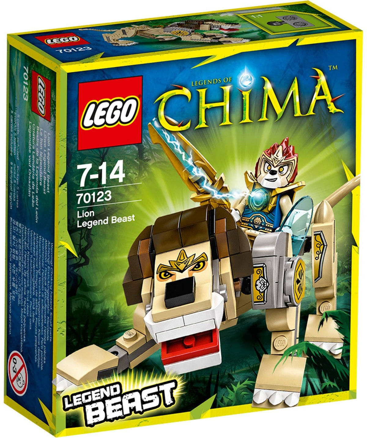 70123 Lion Legend Beast (Retired) (New Sealed) product image 1, provided for visual reference and product detail review