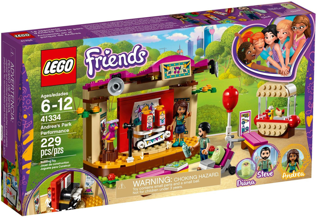 41334 LEGO Friends: Andrea's Park Performance (Retired) (New Sealed) product image 1, provided for visual reference and