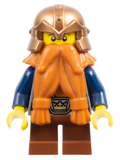 CAS390 Fantasy Era - Dwarf, Dark Orange Beard, Copper Helmet product image 1, provided for visual reference and product