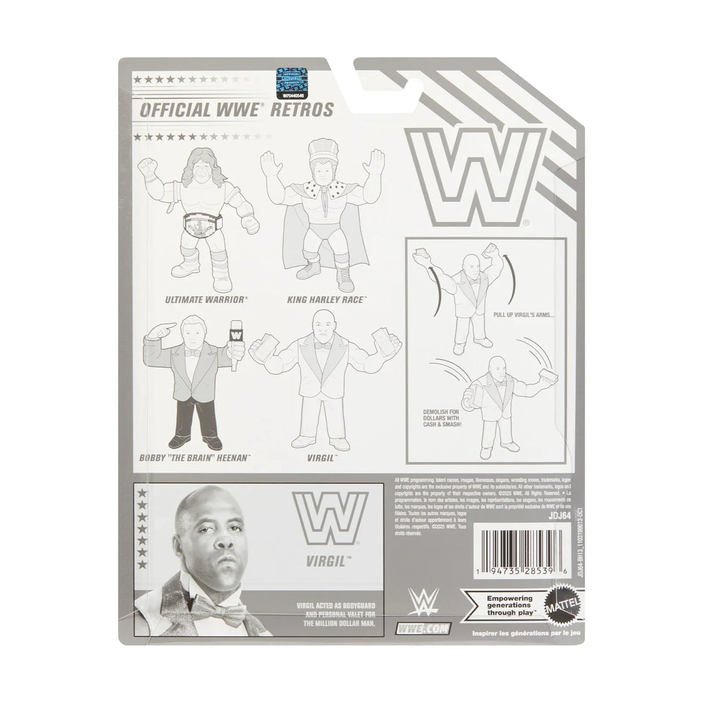 Virgil (WWE Retro, Mattel) SEALED product image 2, provided for visual reference and product detail review