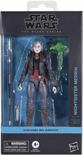 Nightsister Merrin Jedi Survivor (Star Wars, Black Series, Hasbro) SEALED product image 1, provided for visual reference and