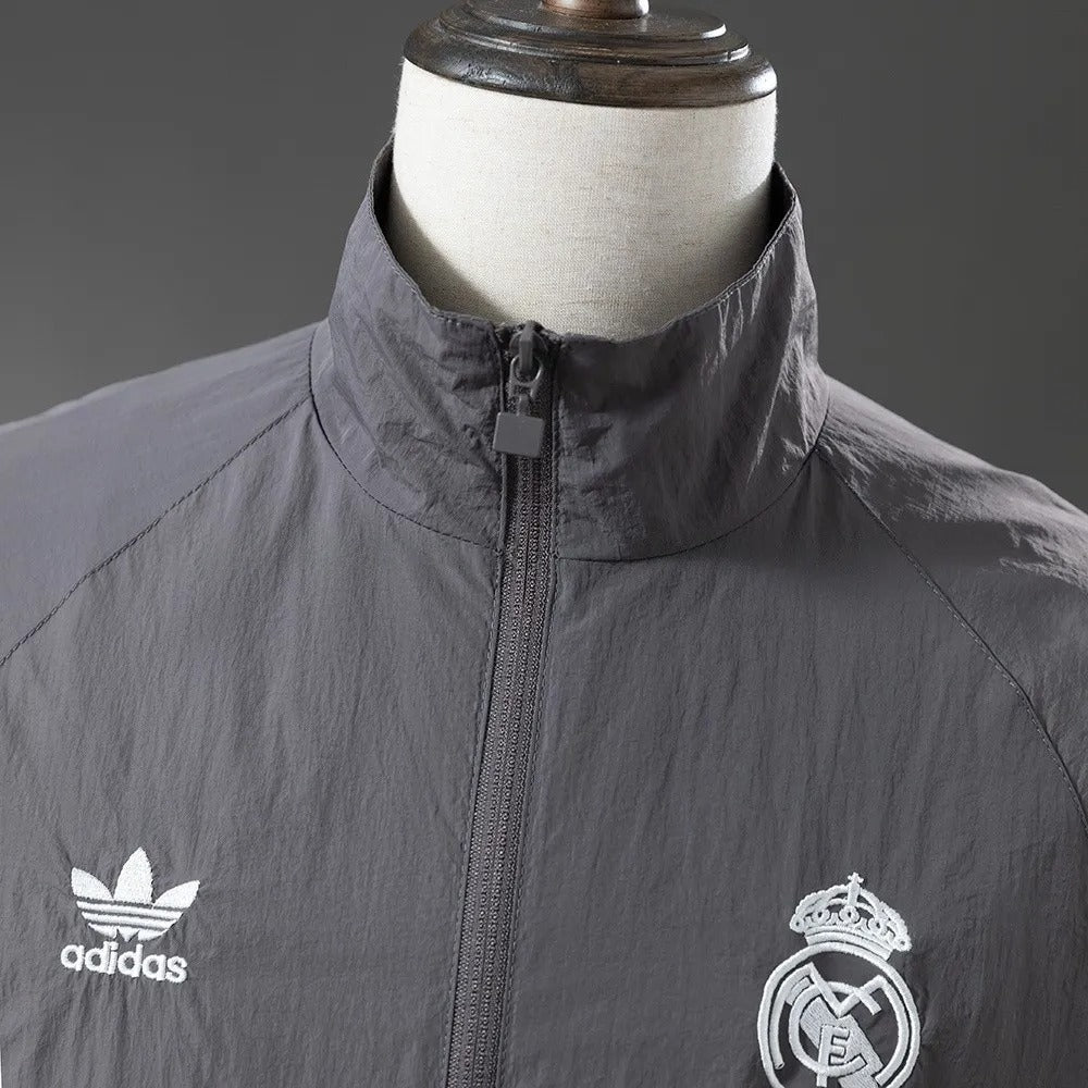 Real Madrid Windbreaker 2025/26 Grey Football Kit product image 6