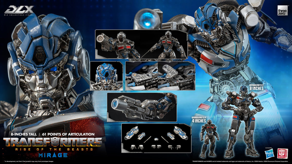 Mirage Rise of the Best (Transformers DLX, Threezero) SEALED product image 7, provided for visual reference and product