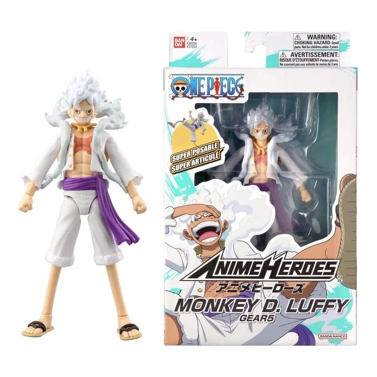 Gear 5 Monkey D Luffy (Bandai Anime Heroes, One Piece) product image 2, provided for visual reference and product detail