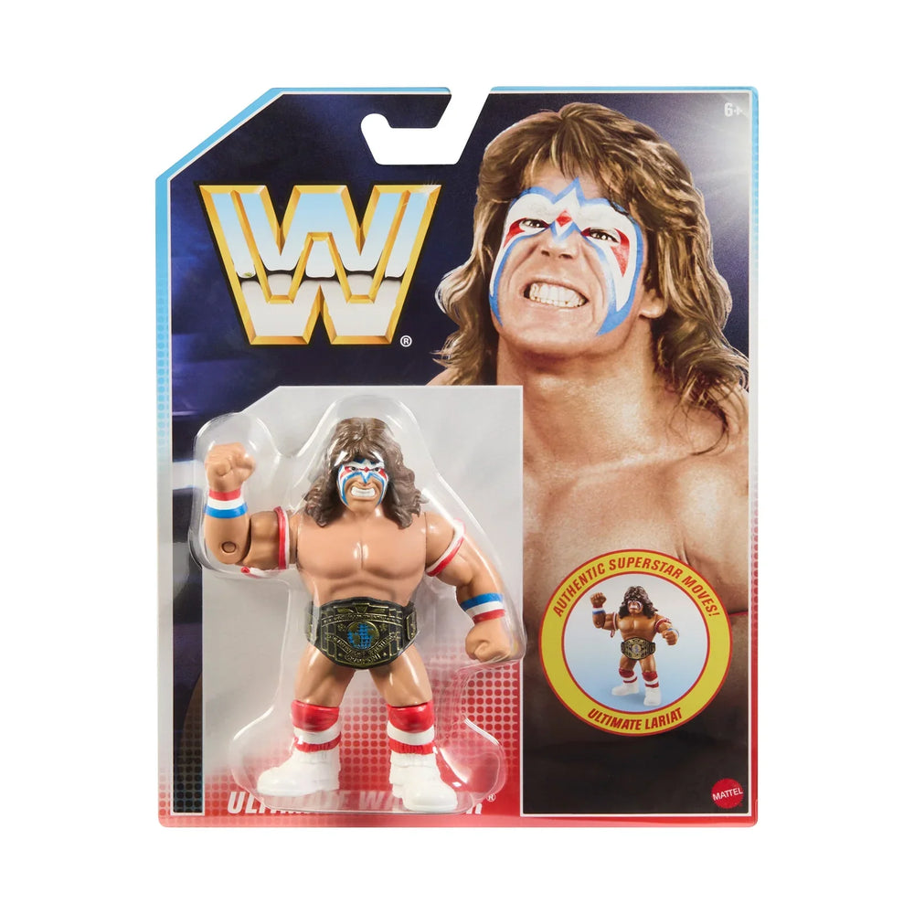 Ultimate Warrior with Intercontinental Belt (WWE Retro, Mattel) SEALED