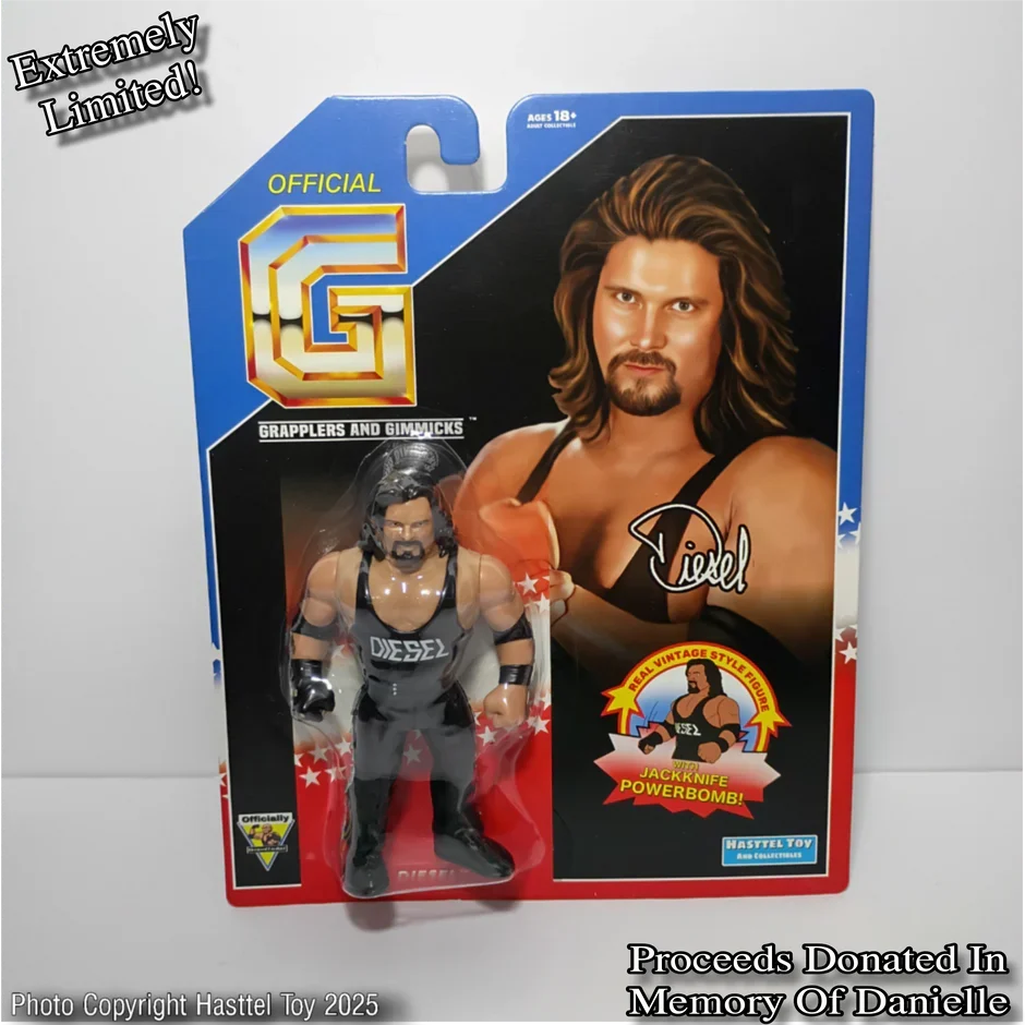 Kevin Nash As Diesel '95 (Grapplers & Gimmicks WWF, Hasttel Toys) product image 2, provided for visual reference and product