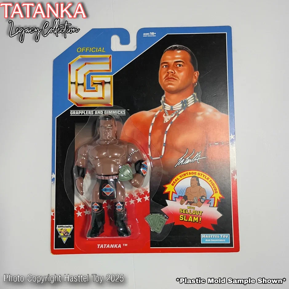 Tatanka Money Inc 94 (Grapplers & Gimmicks WWF, Hasttel Toys) product image 2, provided for visual reference and product