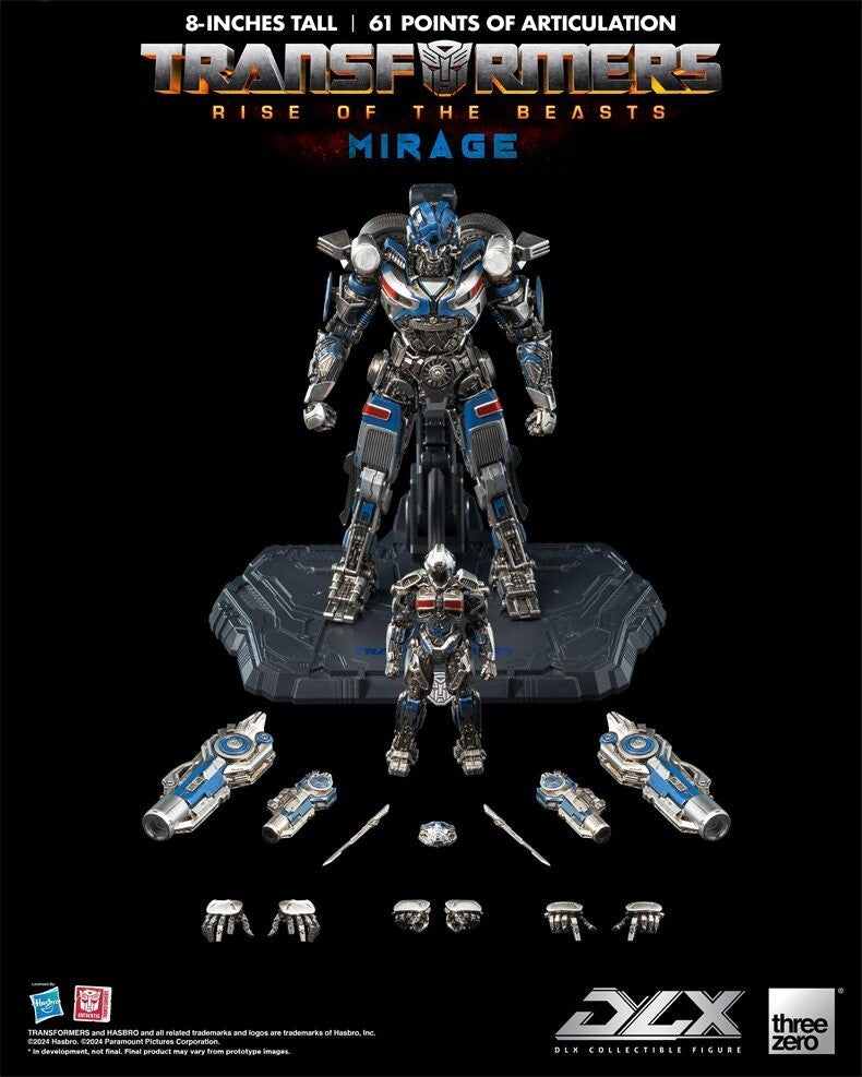 Mirage Rise of the Best (Transformers DLX, Threezero) SEALED product image 2, provided for visual reference and product