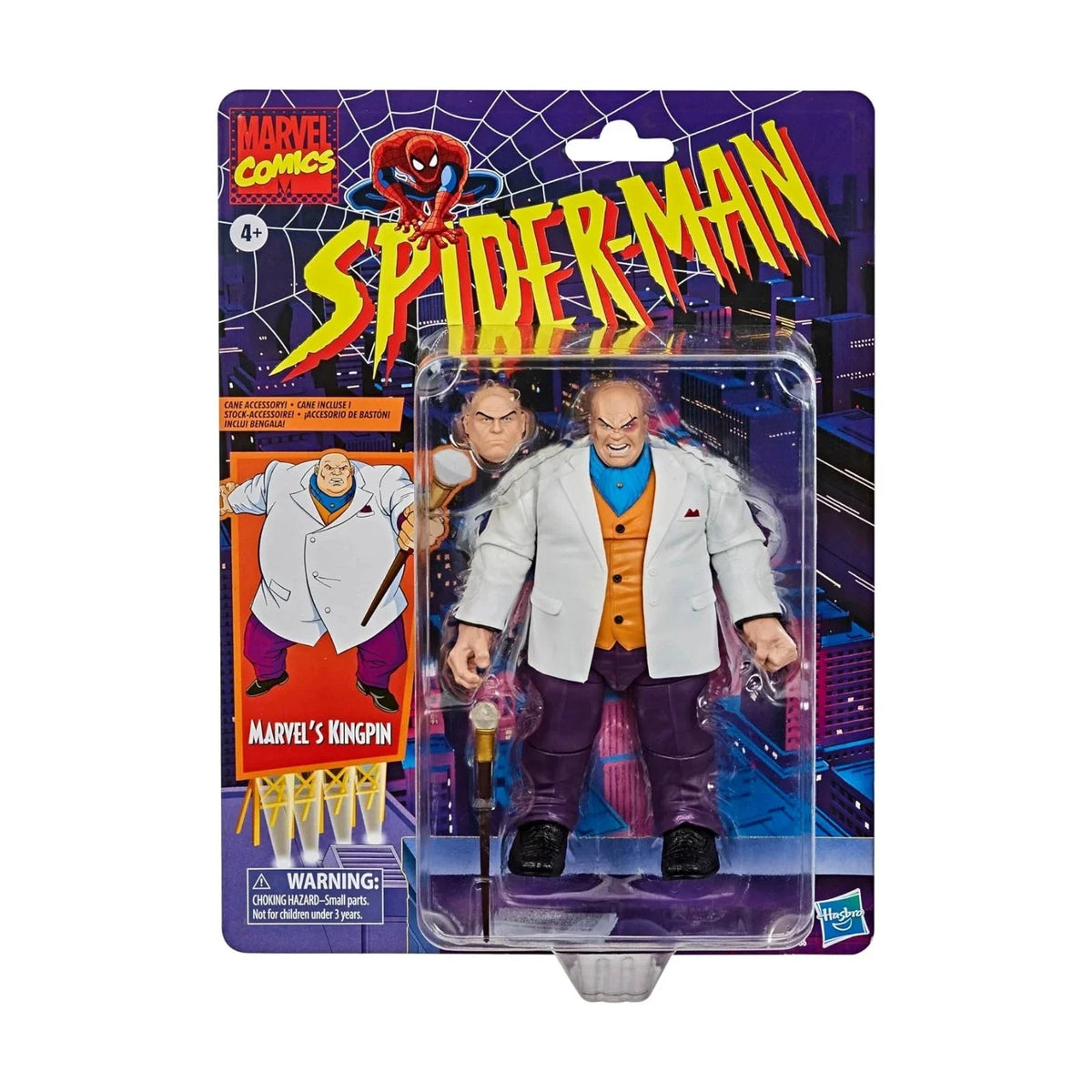 Marvel’s Kingpin (Marvel Legends Retro, Hasbro) SEALED product image 1, provided for visual reference and product detail