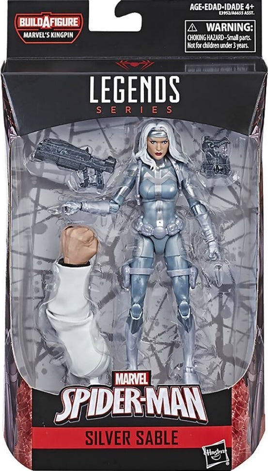 Silver Sable BAF Kingpin (Marvel Legends, Hasbro) product image 1, provided for visual reference and product detail review