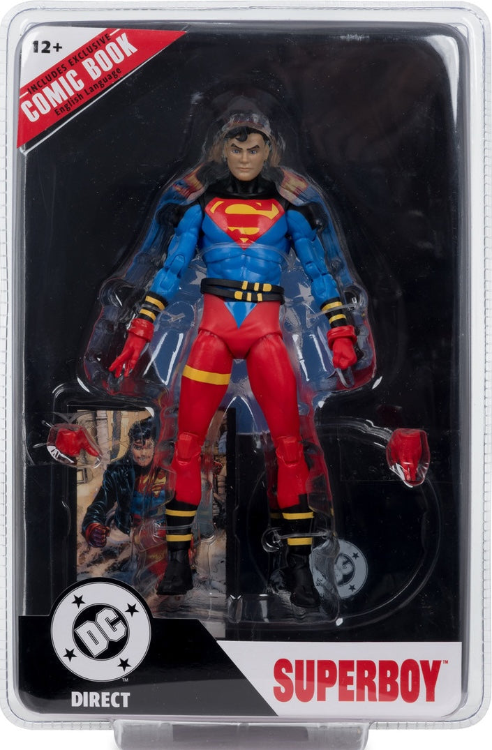 SuperBoy Page Puncher (DC Multiverse, McFarlane) SEALED product image 1, provided for visual reference and product detail