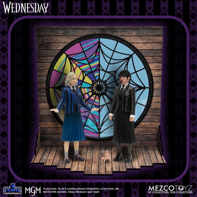 Wednesday & Enid 5 Points Box Set (Mezco, Addams Family) SEALED product image 2, provided for visual reference and product
