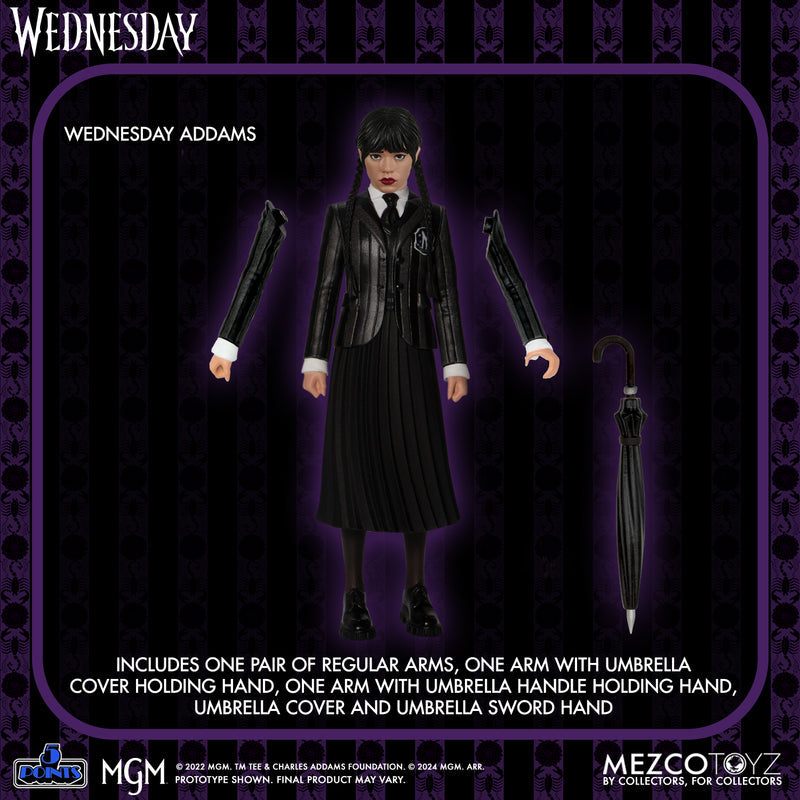 Wednesday & Enid 5 Points Box Set (Mezco, Addams Family) SEALED product image 3, provided for visual reference and product